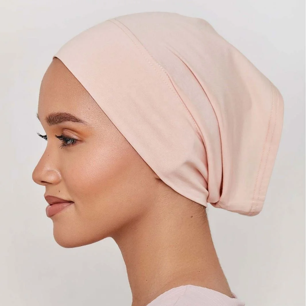 Ruizi  10cm Front Cotton Viscose Jersey Inner Hijabs Cap  Hot Selling Plain Muslim Women Scarf Summer Cheaper