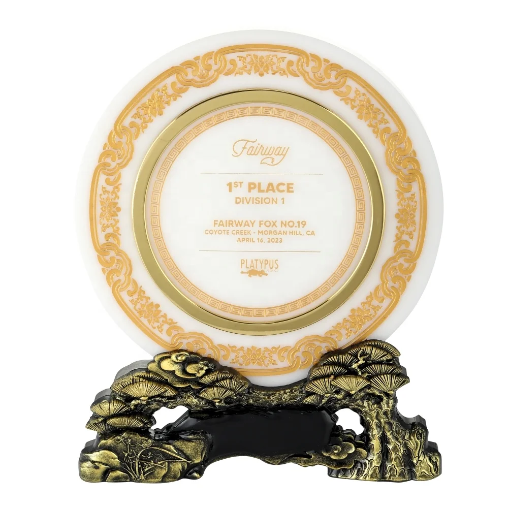 ADL New Design Crystal Glass Trophy Awards with Stone Wooden Base Souvenir Gifts with Customized Logo Trophy Awards Wholesales