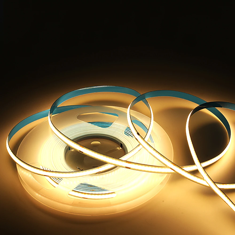 CE ROHS Led Tapes Cob Dc24V Cinta LED 12V COB LED Strip Light CCT Flexible Led Aluminum Profile Strip Light