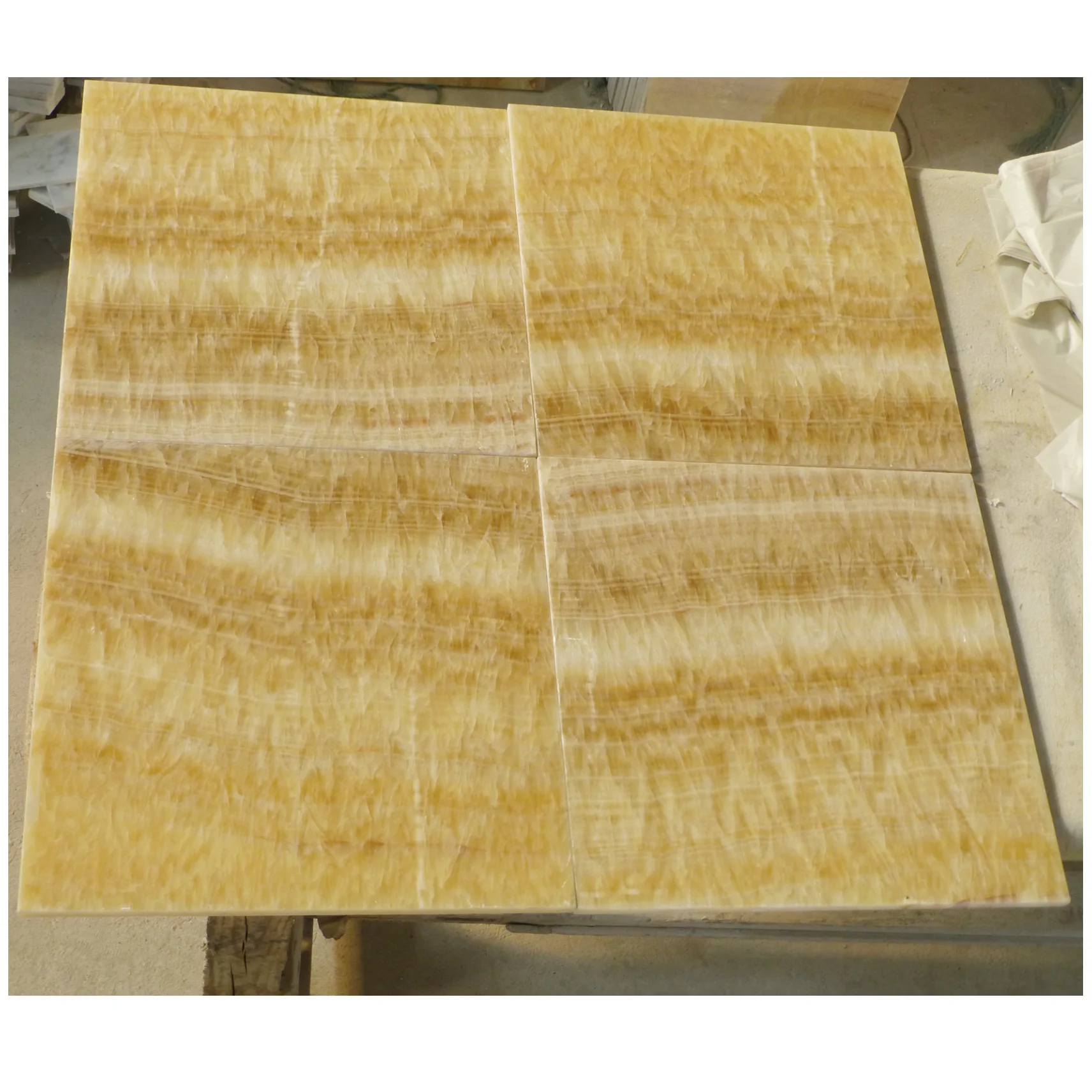 Translucent Onyx Slabs Natural Stone Backlit Wall Panel Sky Blue Onyx Marble Slabs