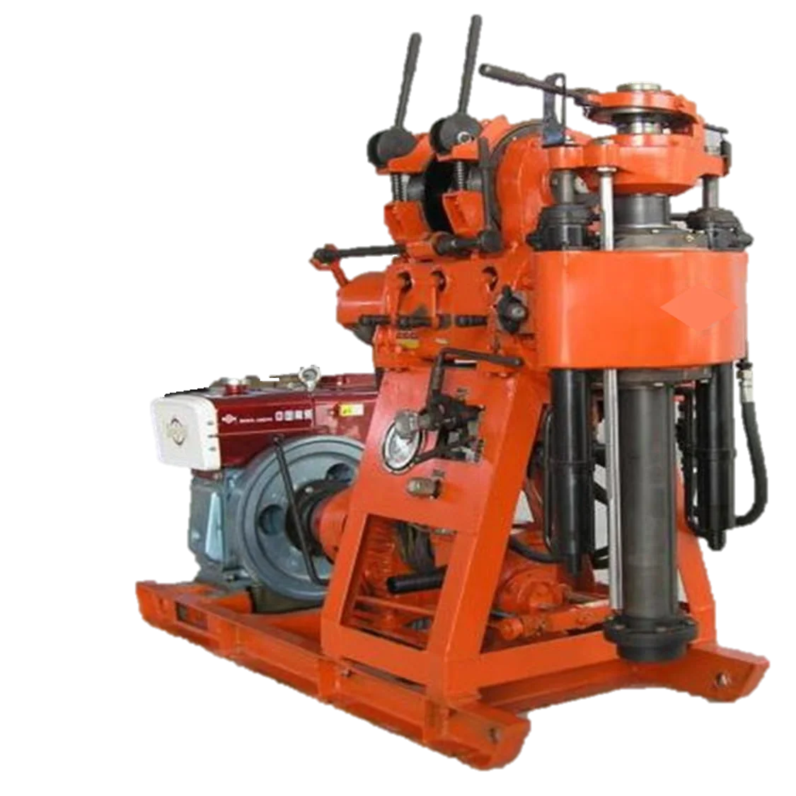 XY-1A domestic portable crawler hydraulic diesel drilling rig small water well drilling rig 150m core drilling rig