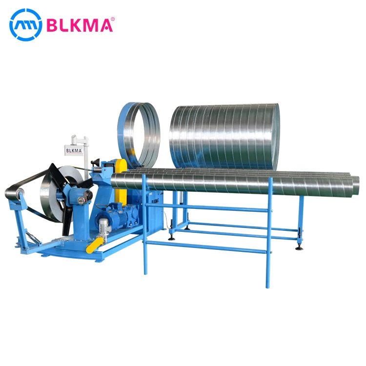 hvac air duct round tube spiral pipe forming machine price