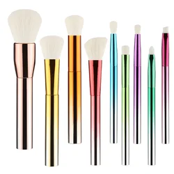 CTBT-8E206  2022 newest makeup brushes sets 9pcs colorful gradient handle cosmetic make up brush beauty tool