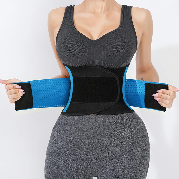 Wholesale Custom Slimming Breathable Corset Sweat Red Shaper Waist Trainer Belt For Women