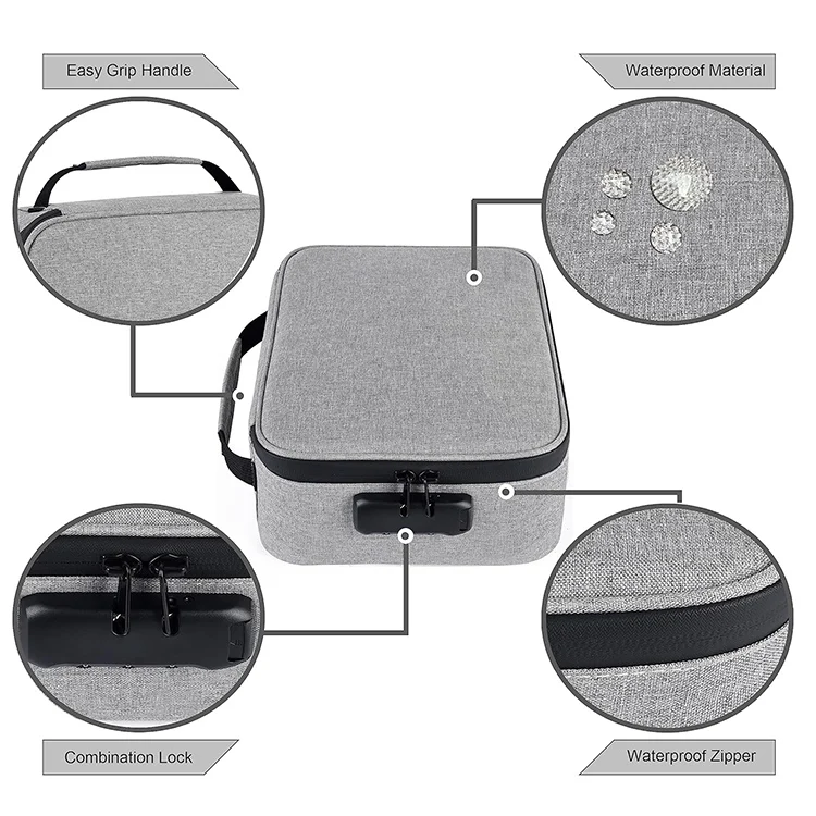 Classic Simple Style Smell-Proof Duffle Bag Nylon Oxford and Eva Material for Outdoor Use