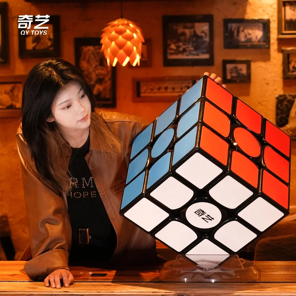 New teaching toys warrior puzzle big cube plus max black 38cm large cube storage box with stand