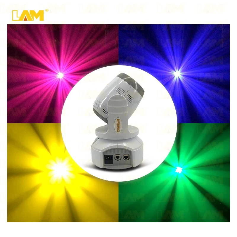 White Housing 100W Led Spot Moving Head Light Ceiling Type Beam Led Disco Mini Moving Head for Wedding Party Dj Shows Disco Bars