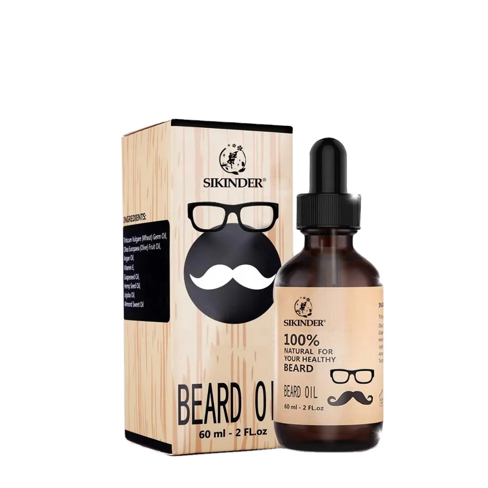 Private label 100% pure natural essential oil men 30ml mustache growth oil Beard oil