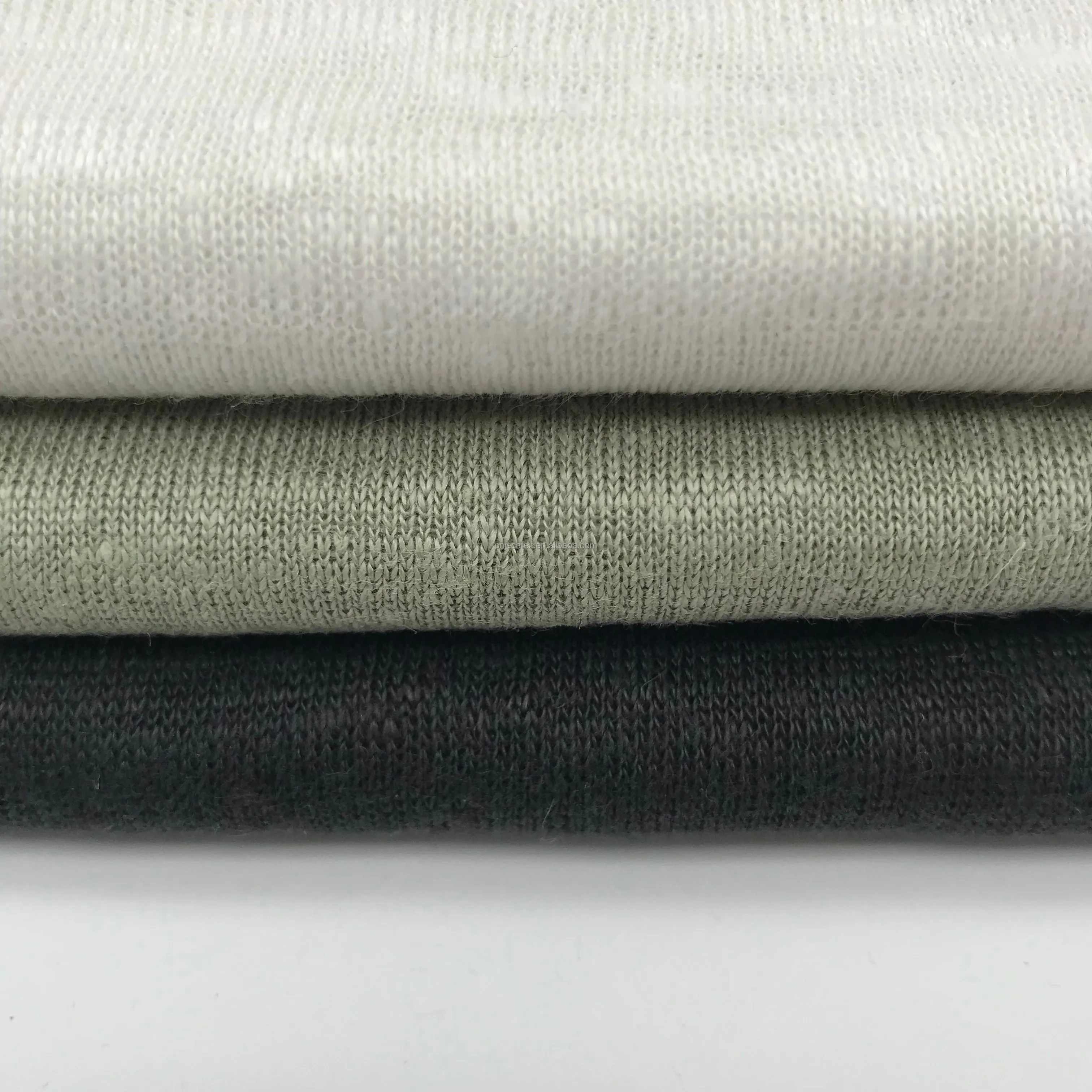 JECA HIRAM/N735-YJ GOTS 100% ORGANIC  LINEN KNIT FABRIC ,  EUROPEAN FLAX, WHOLESALE  GOTS CERTIFIED,SUSTANIBLE, ECO FRIENDLY