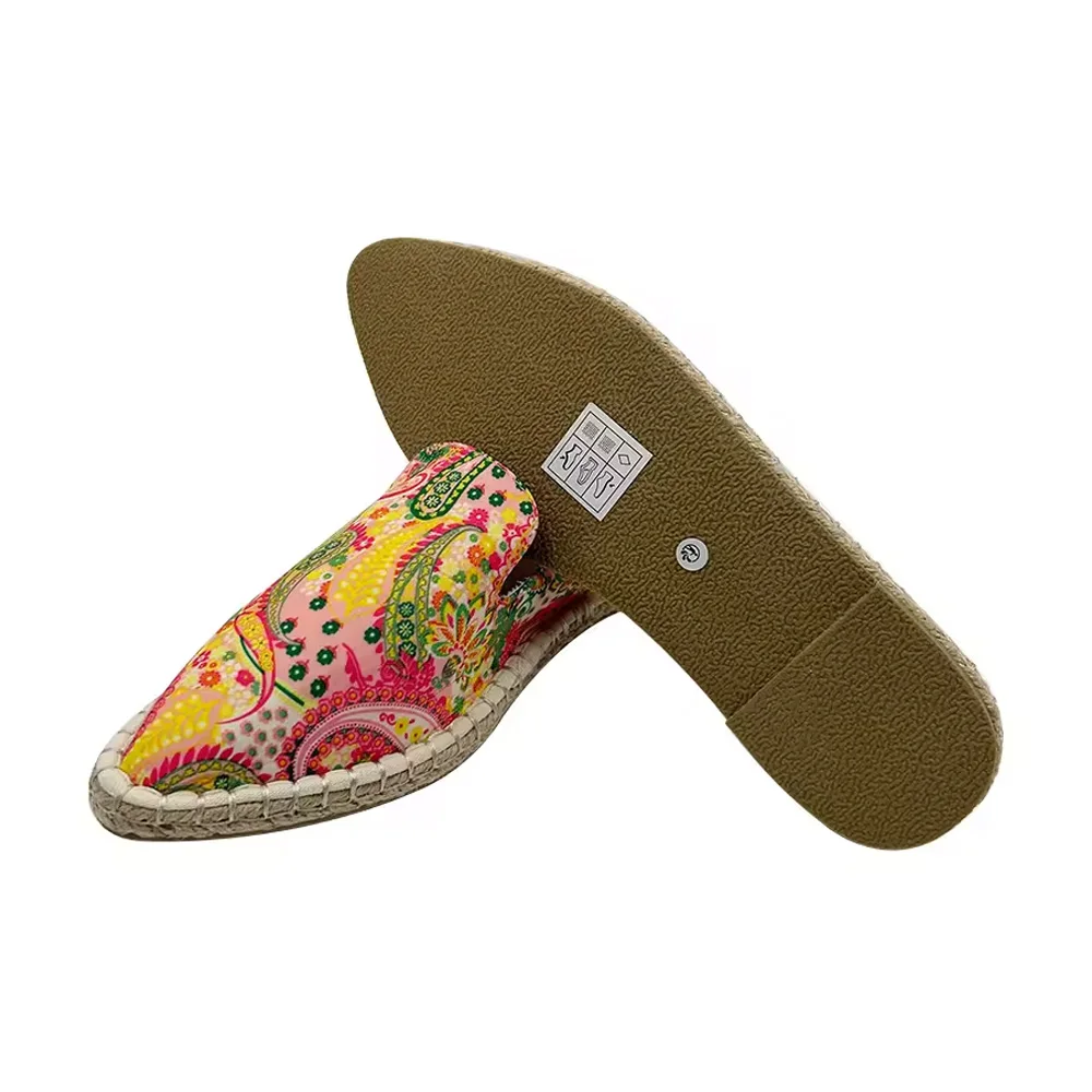 Ladies Summer Closed Toe Walking Style Hand Made Slip On Flat Comfort Shoes Safety Casual Espadrilles Shoes