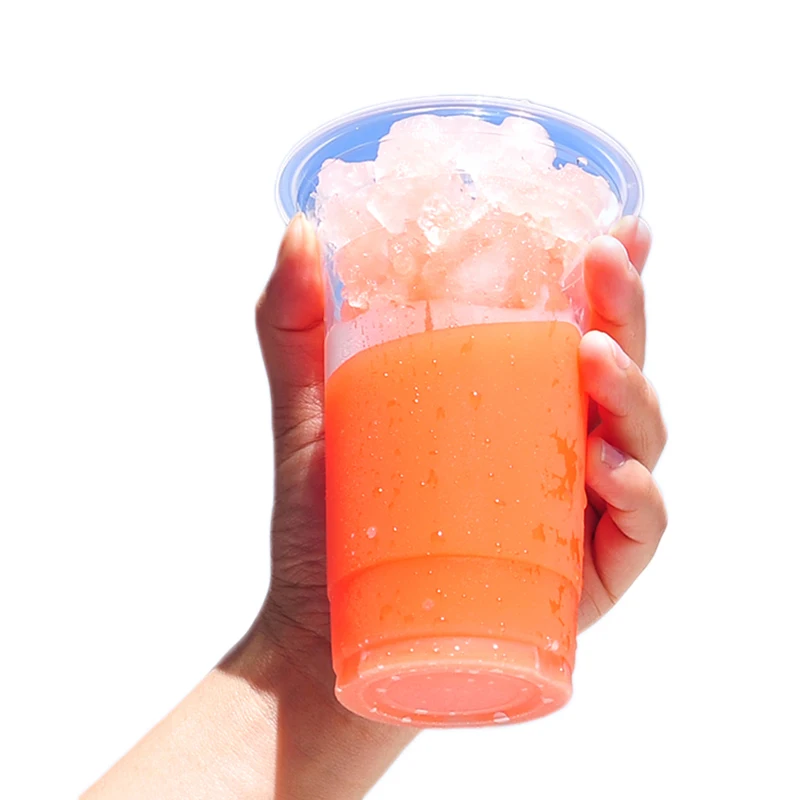 Disposable promotion Clear plastic pet animal Cup Foam teacup Coffee drink beer 16OZ plastic cup