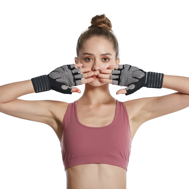 gym mitts breathable half finger workout fitness exercise weight lifting mitts