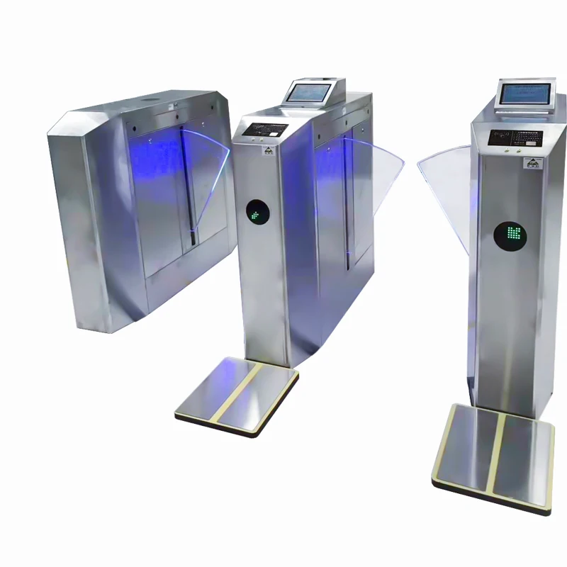 Swing barrier gate integrated with built-in module for ESD test access control turnstile