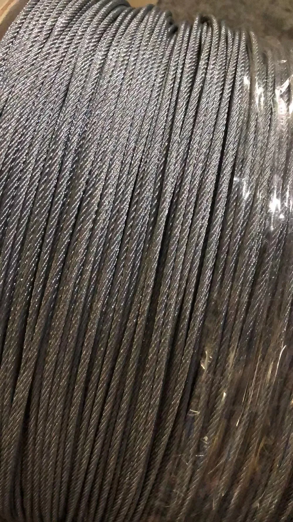 4mm 5mm 6x7+PP Steel Wire Rope Hot Dipped Galvanized