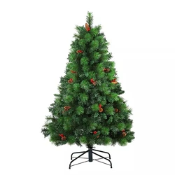 Wholesale artificial 100% recycled 180cm Pine needle and PVC mixed leaves beautiful decor christmas tree