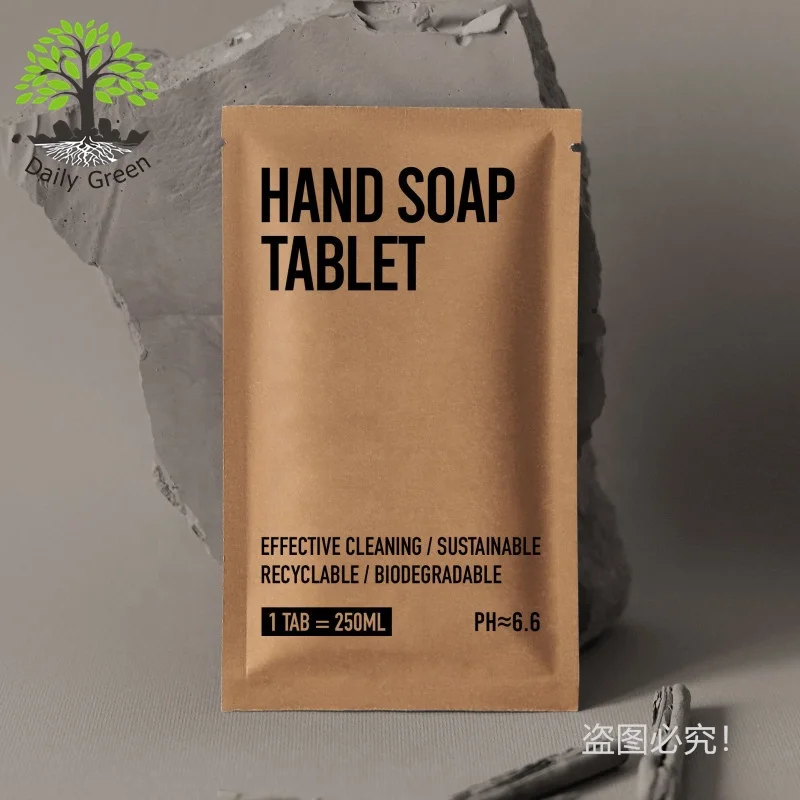 Eco Friendly Vegan Refills Foaming Hand Wash Tablets Hand Washing Tablet Hand Soap With Paper Box