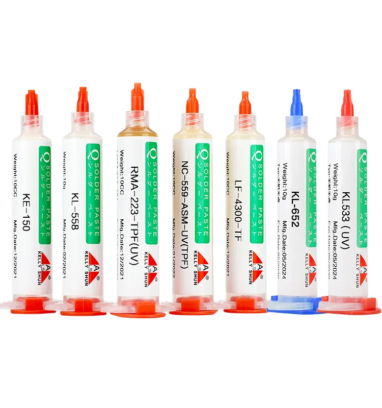 KELLYSHUN Lead Free Halogen Free Rosin Flux Paste 10CC No Clean Soldering Flux For Electronic Repair Desoldering Flux