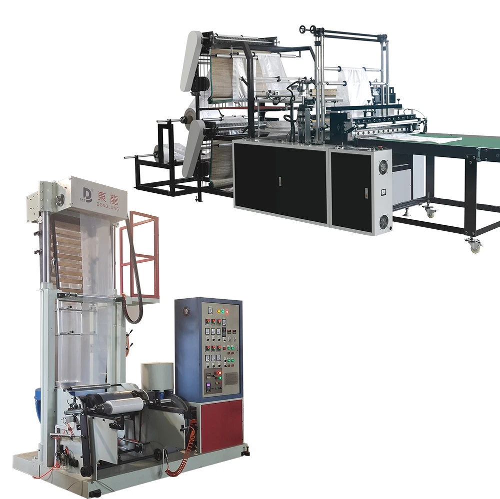 500 type co-extrusion blown film machine twin screw three layer die for bag making Plastic Extruder Machine