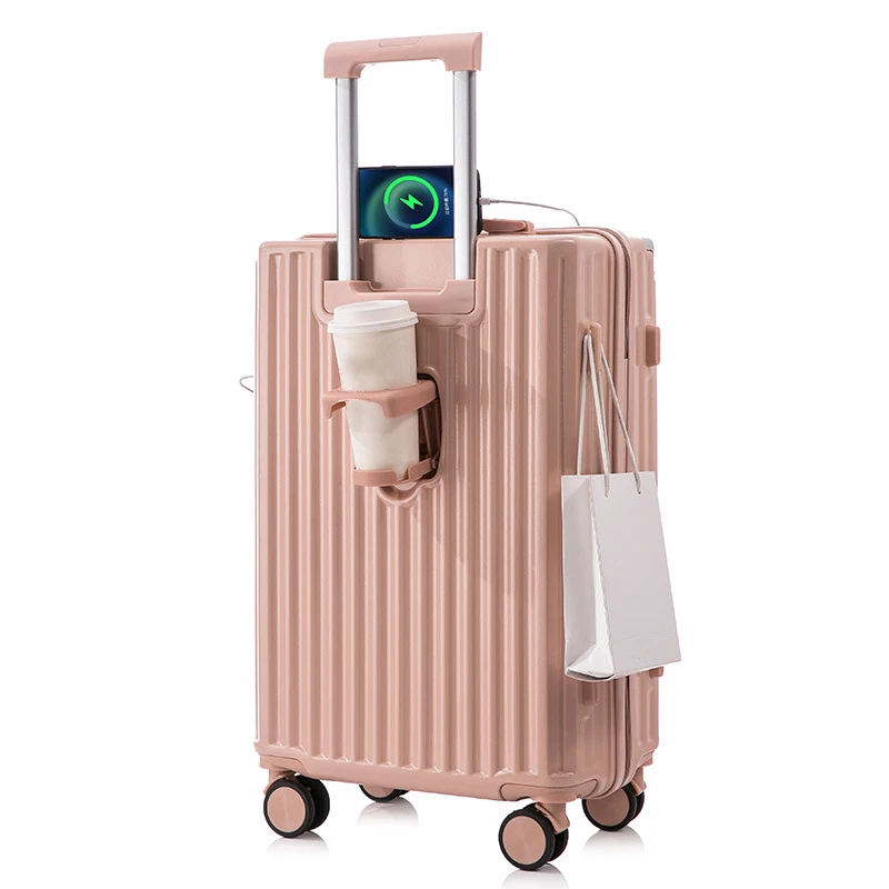AM05-2 High quality travel 24 inch aluminium frame suitcase trolley luggage