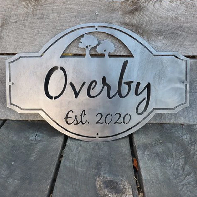 Personalized Car Tag License Plate Custom Business Logo Laser Cut Metal Art Sign