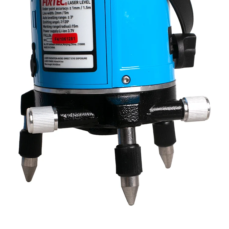 FIXTEC Power Tools  Red Line Laser Level with 5 Lines  8 Points  IP54