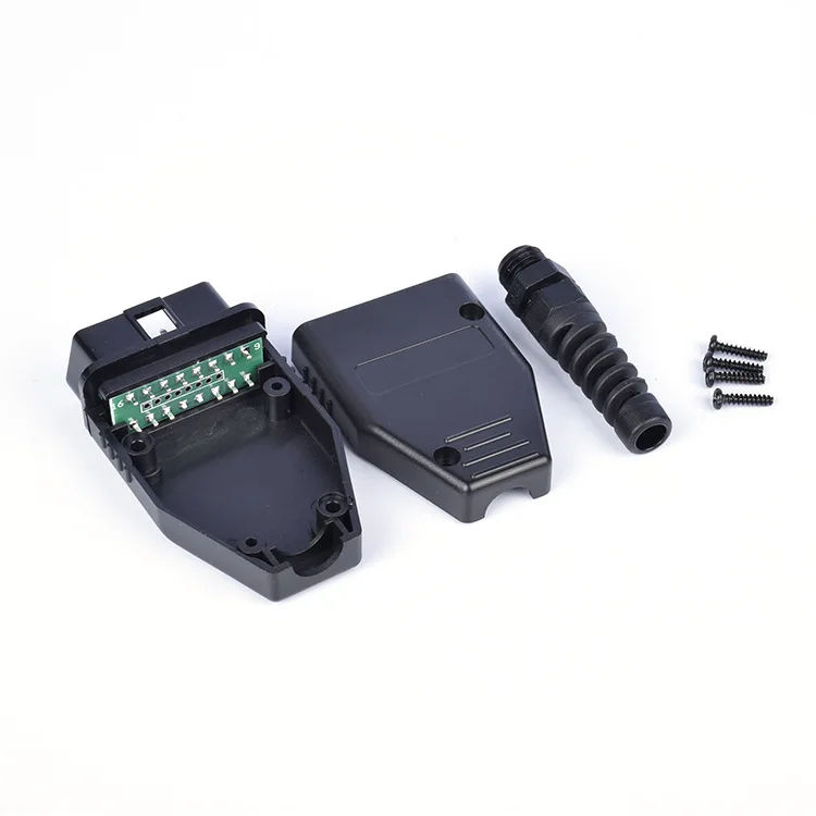 Wholesale Low Price 16Pin OBD2 Connector OBDii 16 pin adaptor OBD II Male Plug J1962 Connector