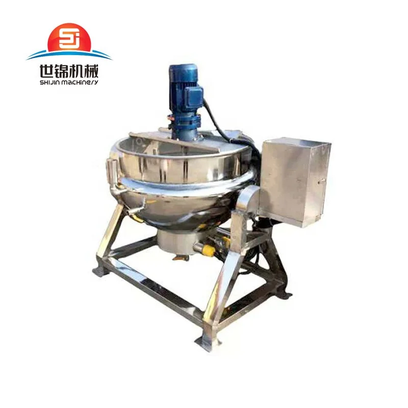 Sugar Syrup Boiler Machine Industrial Jam Jam Making Cooker Machine with Agitator