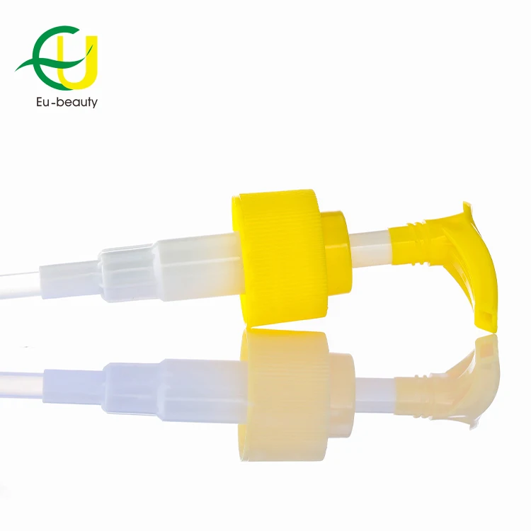 EU-Beauty Factory Direct Sale Plastic yellow green Left-right Lotion Pump For Hand Washing