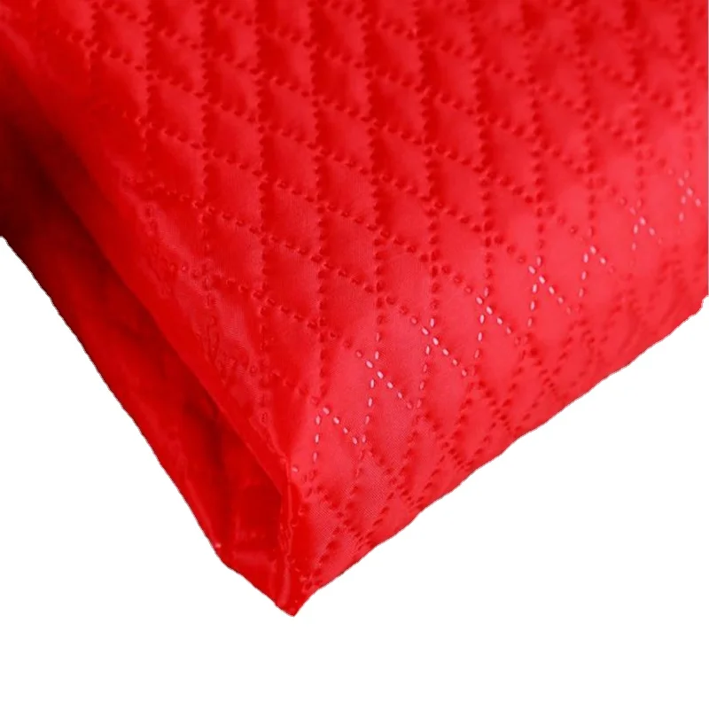 Diamond Quilted Polyester Fabric