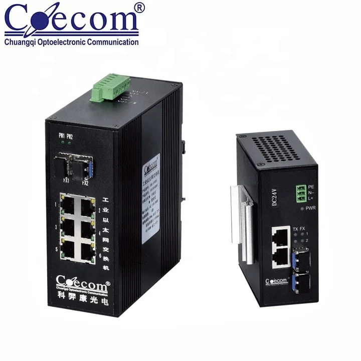 
ROHS Multi Mode 1310nm SFP Industrial Ethernet Switch LC SFP RJ45 Connector LC Ethernet Switch Fiber Switch 