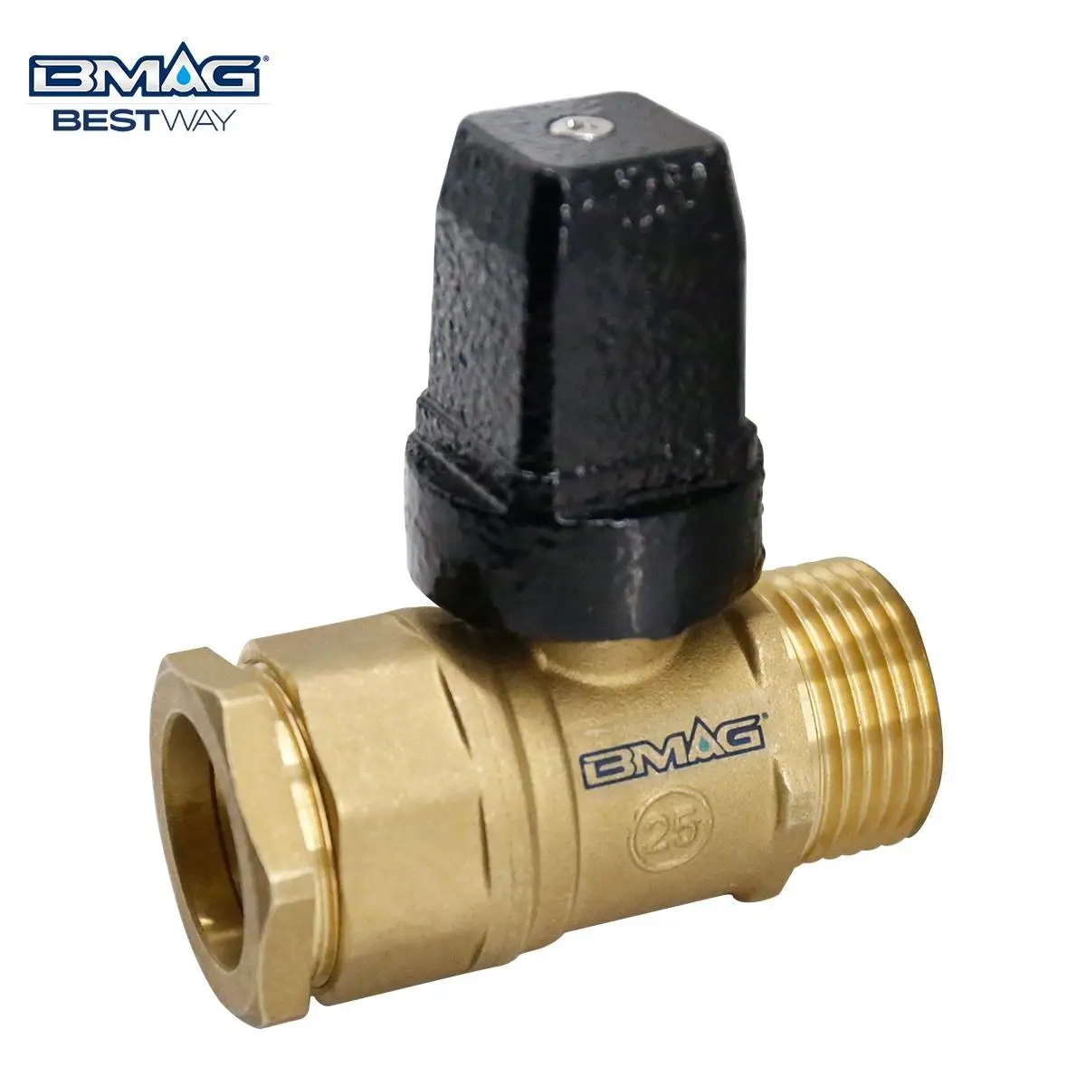 BMAG Straight Type CW602N CW617N DZR Brass Robinet De Prise En Charge PEC Valve with Ductile Iron Handle