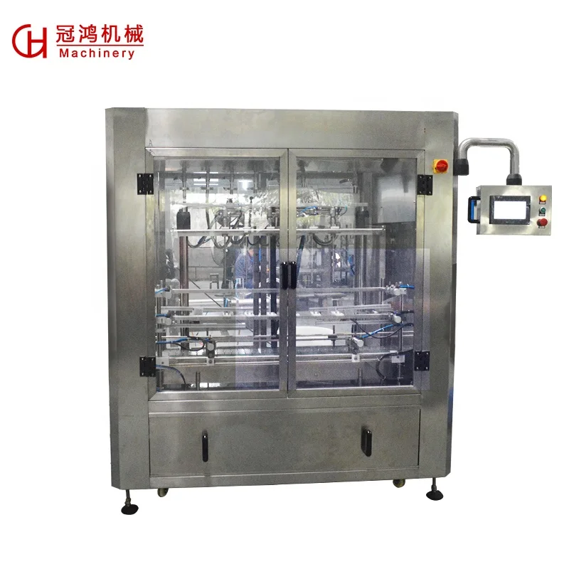 Factory Price Automatic Water/Mineral Water/Liquid Plastic Bottle 6 Nozzles Filling Capping Machine Line