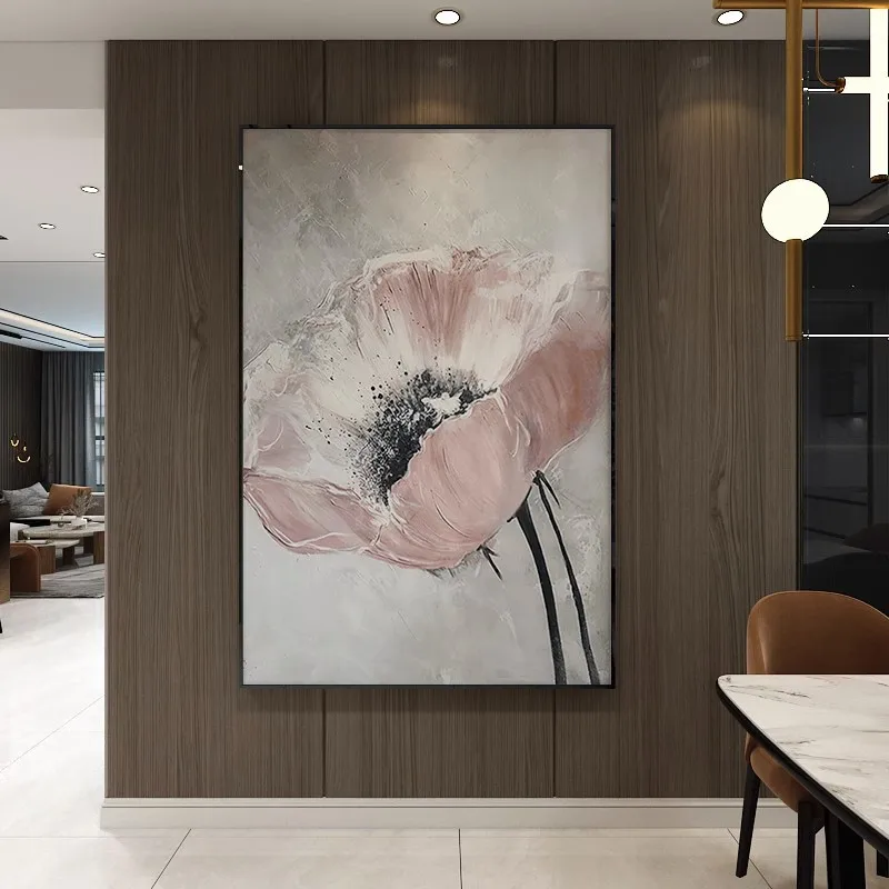 Handmade Oil Painting Flower Modern Abstract Painting Home Decoration Custom Impasto 3d Texture