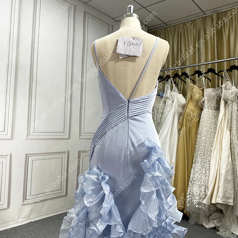 KDG Mermaid Backless Arrival Lace Mermaid Wedding Dress Maid Of Honor Dresses For Weddings Sling Blue Tulle Girls Dressed New