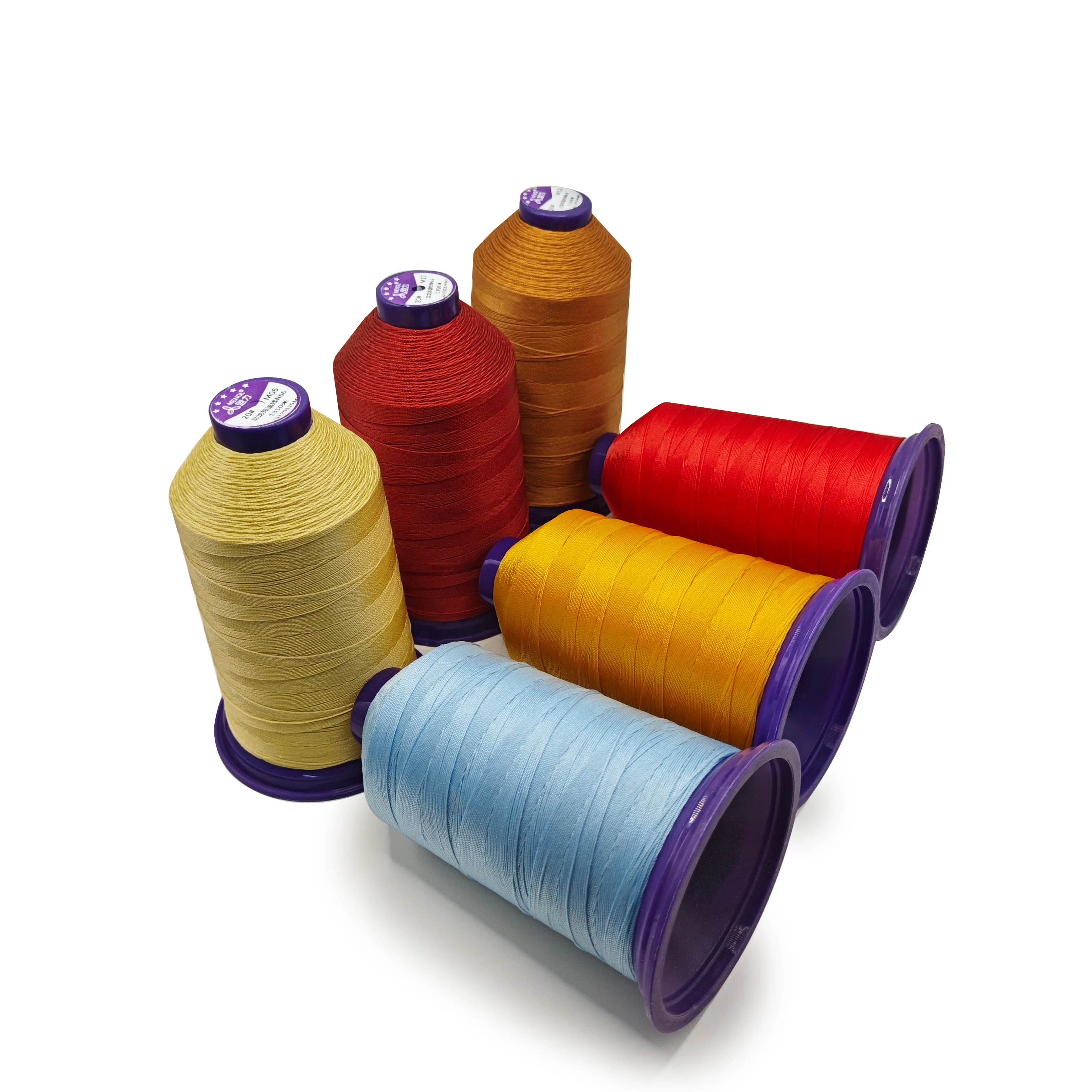 N66 70 color tex 69 70 bonded nylon sewing thread for Sewing Car cushions / Leather Shoes/ Bags