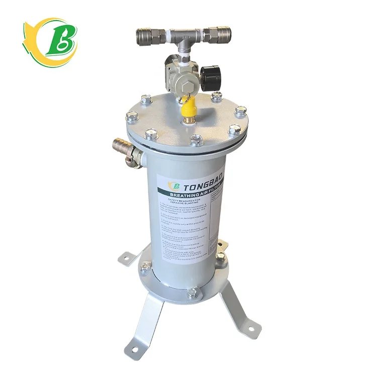 Sandblasted helmet filter activated carbon breathing air precision stainless steel filter