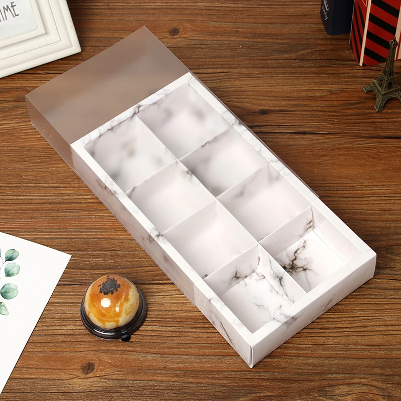 White Cake Sweet Drawer Box Baking Special Biscuit Macaron Packaging Paper Custom Pastry Box