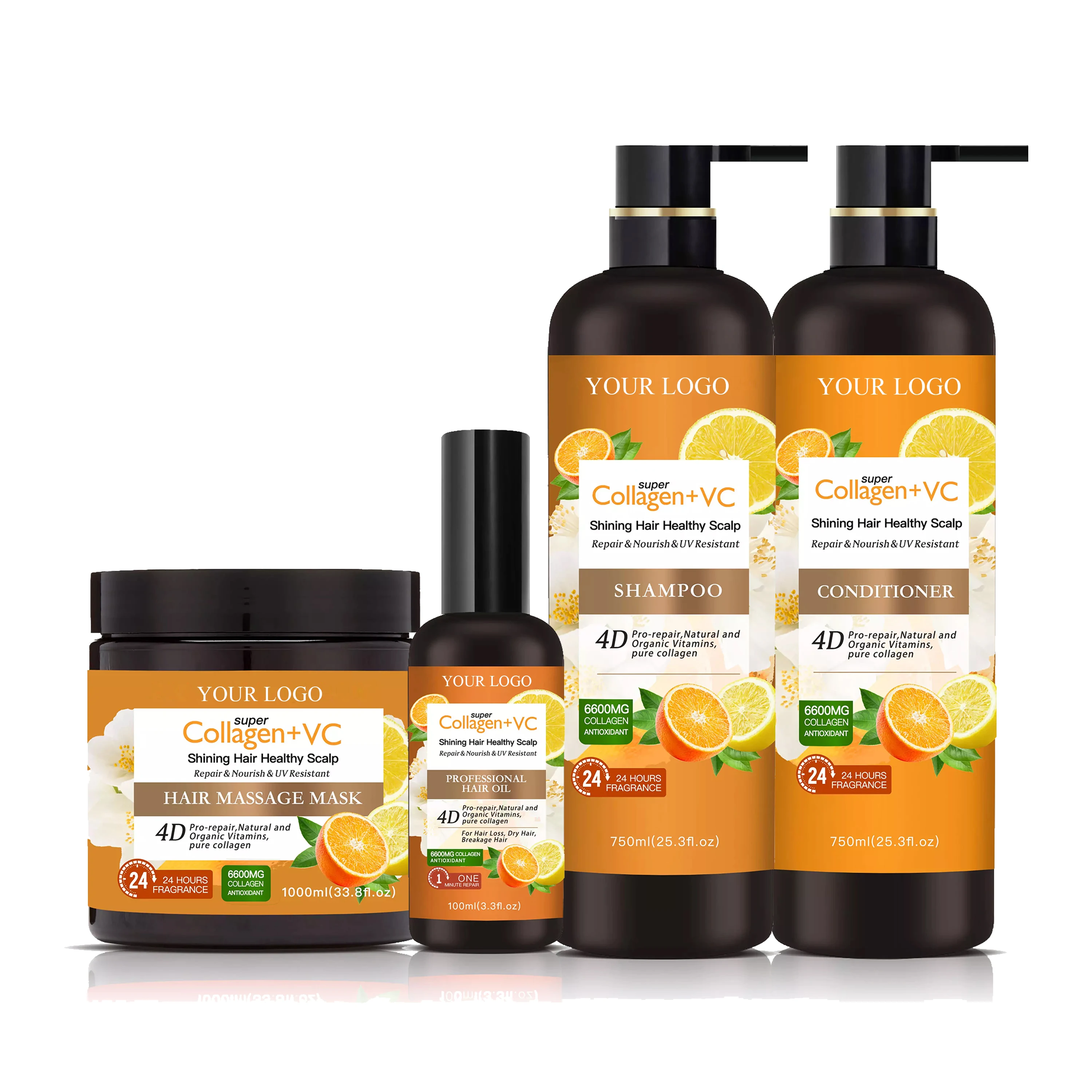 Factory OEM ODM Collagen+VC Hair Care private label hair growth oil natural oils for hair and skin natural