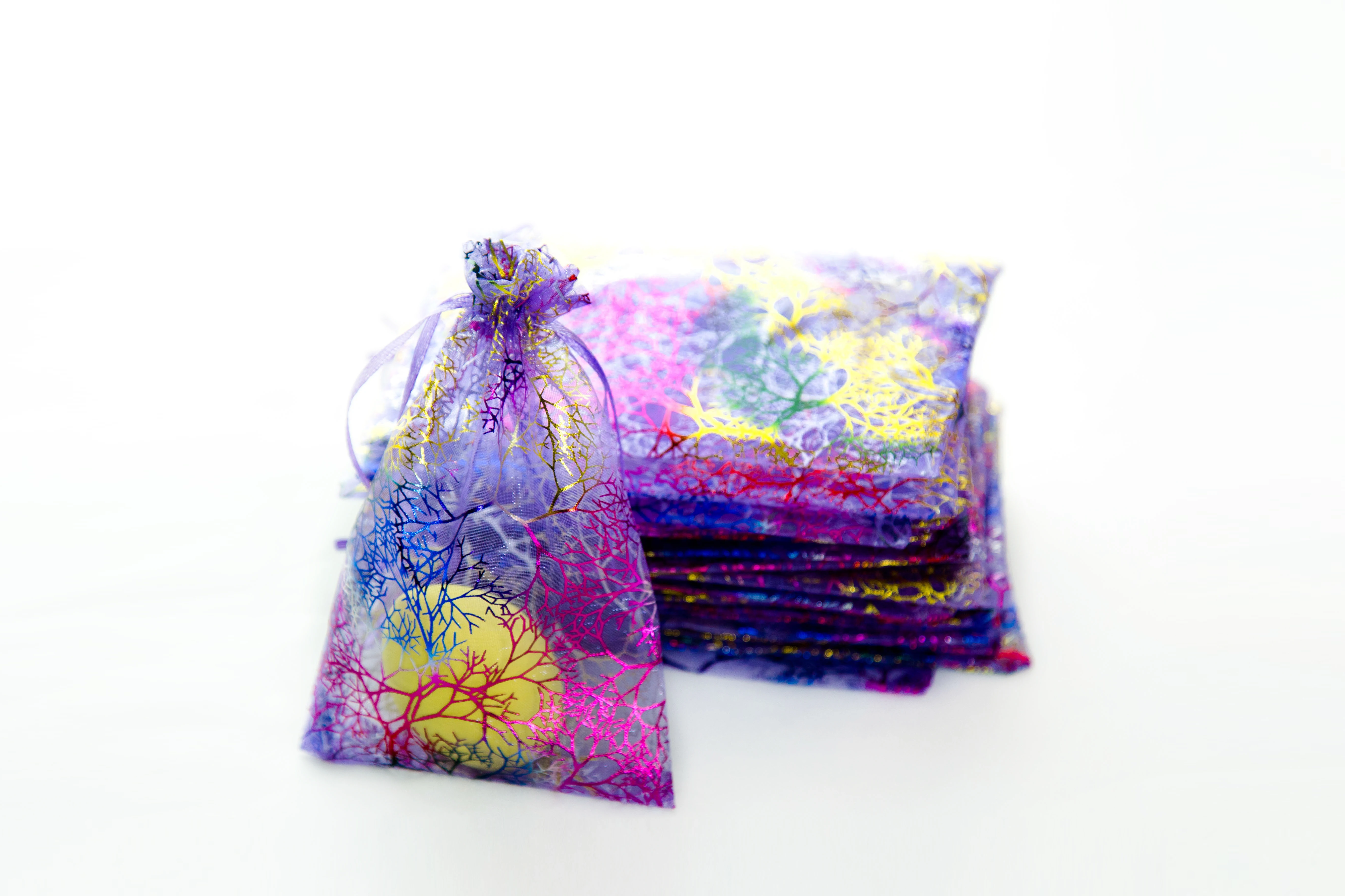 Attractive Price New Type Candy Gift Bag Drawstring Jewelry Bag Sheer Organza Bags