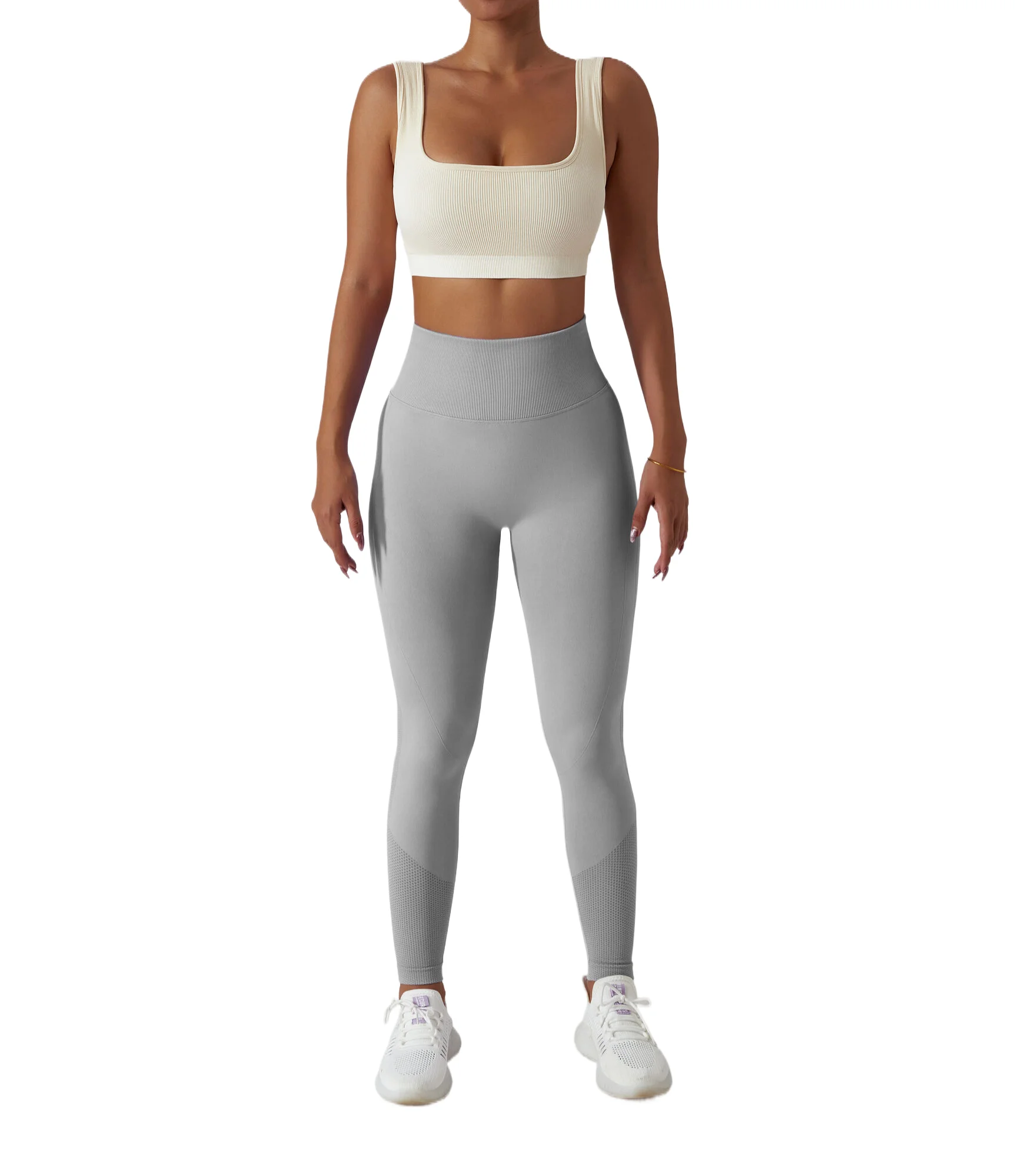 High Quality Exercise Tights Training Clothing Hip Lift Yoga Pants Fitness High Waist Yoga Leggings for Gym Mid Solid Pattern