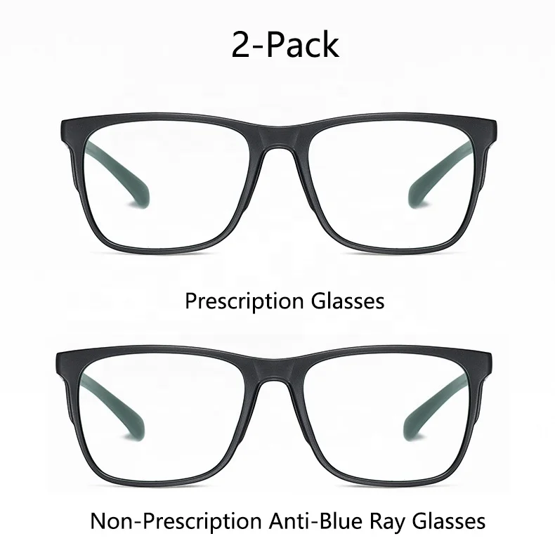 Buy 1 Get 1 Square TR90 Frames 2309 Cheap Prescription Glasses Online Customization Astigmatism 0~200 Optical Eyeglasses