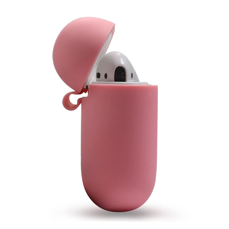 Custom Silicone Wireless Earphone With Charging Case For Airpods 1/2