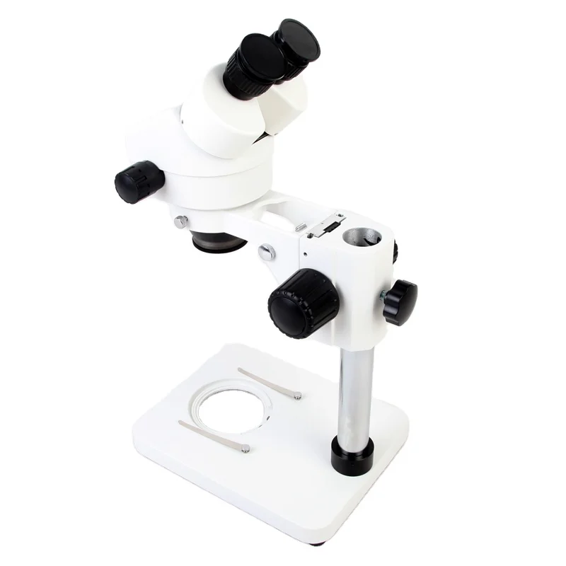 LED forward-mounted binocular stereo microscope  upper and lower LED lighting pillar stand laboratory Medical microscope