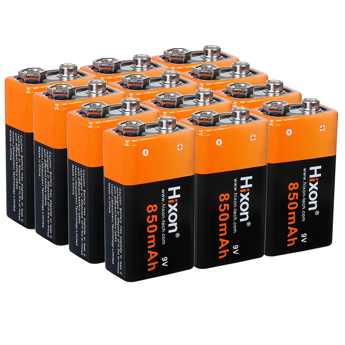 Full capacity 850mAh 9V lithium Multiple cycle charging battery for long life