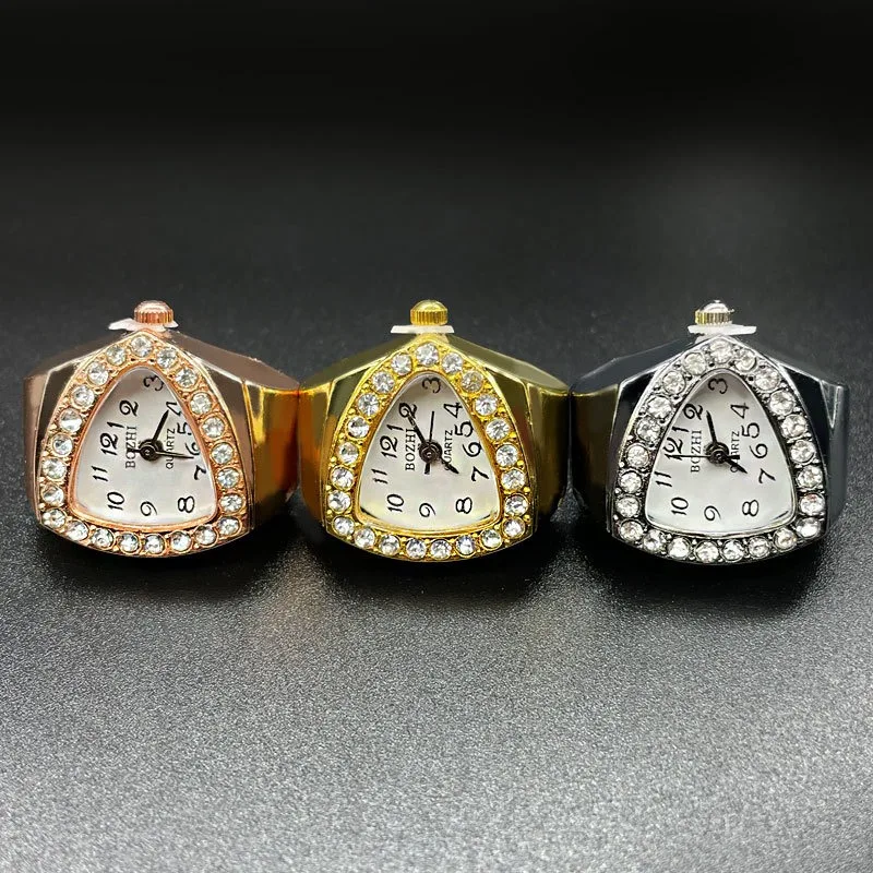 Finger Watches for Women Vintage Watch Ring Quartz Clock Finger Watch Ring for Women Finger