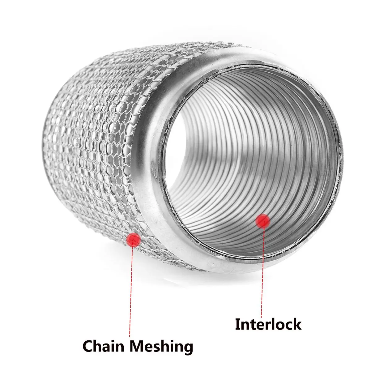 Auto exhaust flexi tubes Flexible Pipe Connector with Mesh Braid various types of automotive exhaust hose bellows