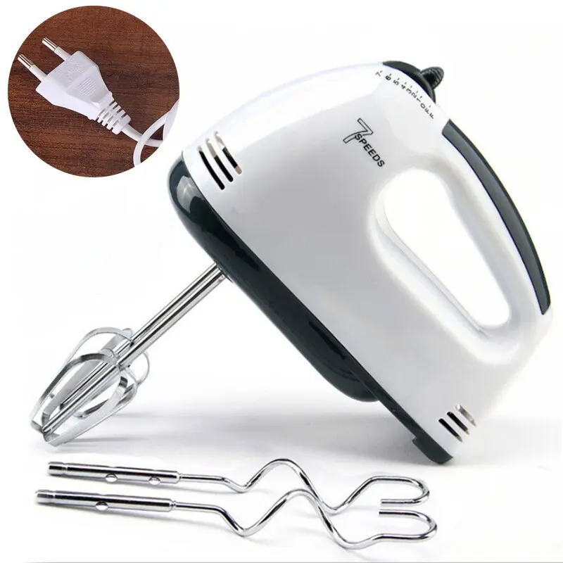 7-Speed 110V/220V 120W Electric Hand Mixer Hand Blender for Whipping Mixing Cookies Cakes Eggs Dough Egg Beater