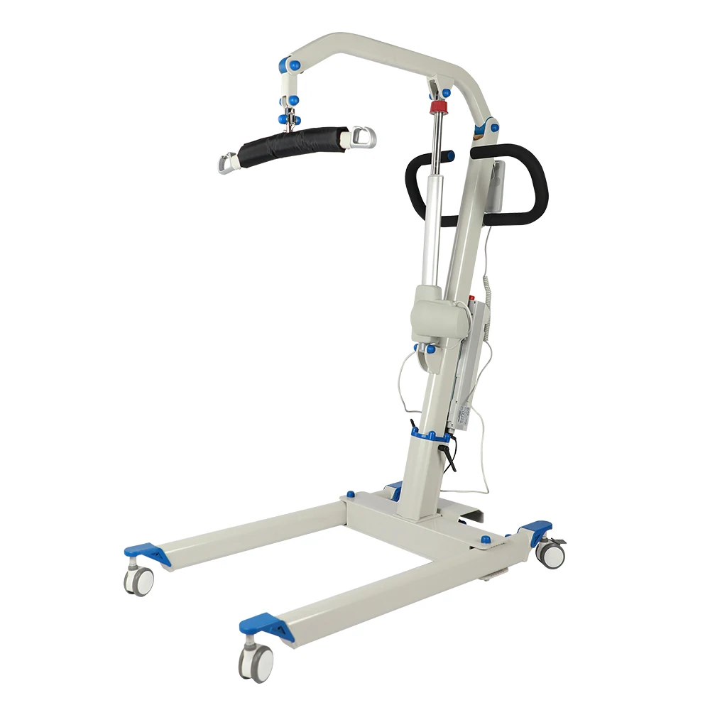 Foldable patient transfer aid lift electric sit to stand patient lift electric lifter motorized Iron or aluminum alloy