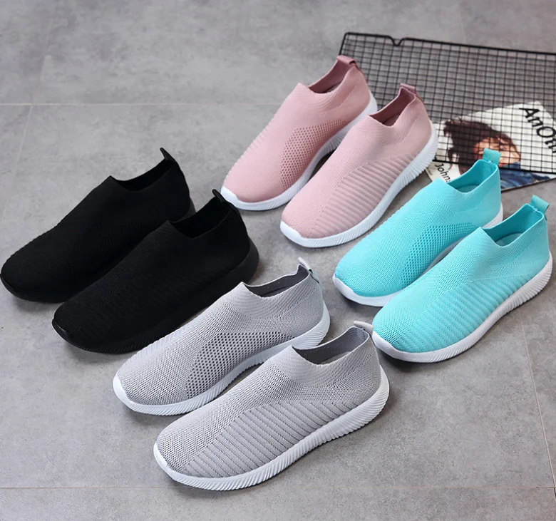 Factory Custom Breathable Mesh Sneakers Custom Blue Womens Sneakers Fashion