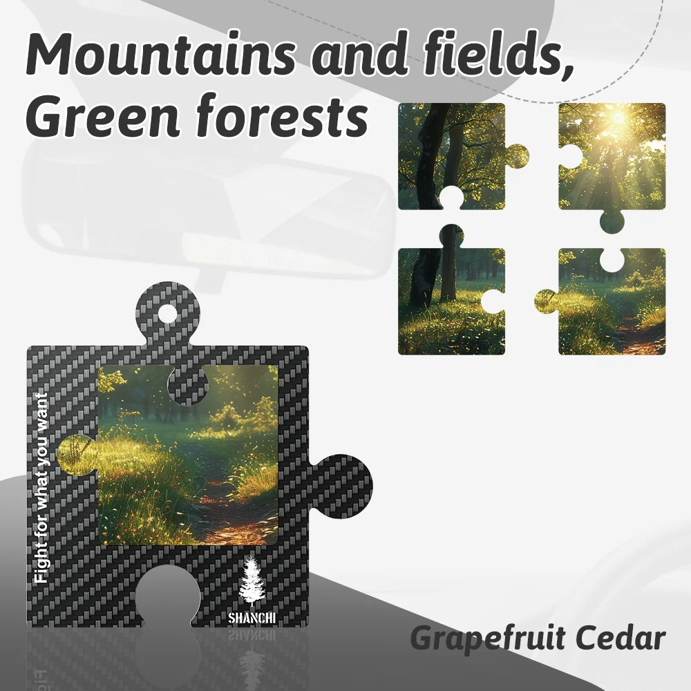 Car Accessories Hanging Decoration Carbon Fiber Car Deodorant Paper Air Freshener